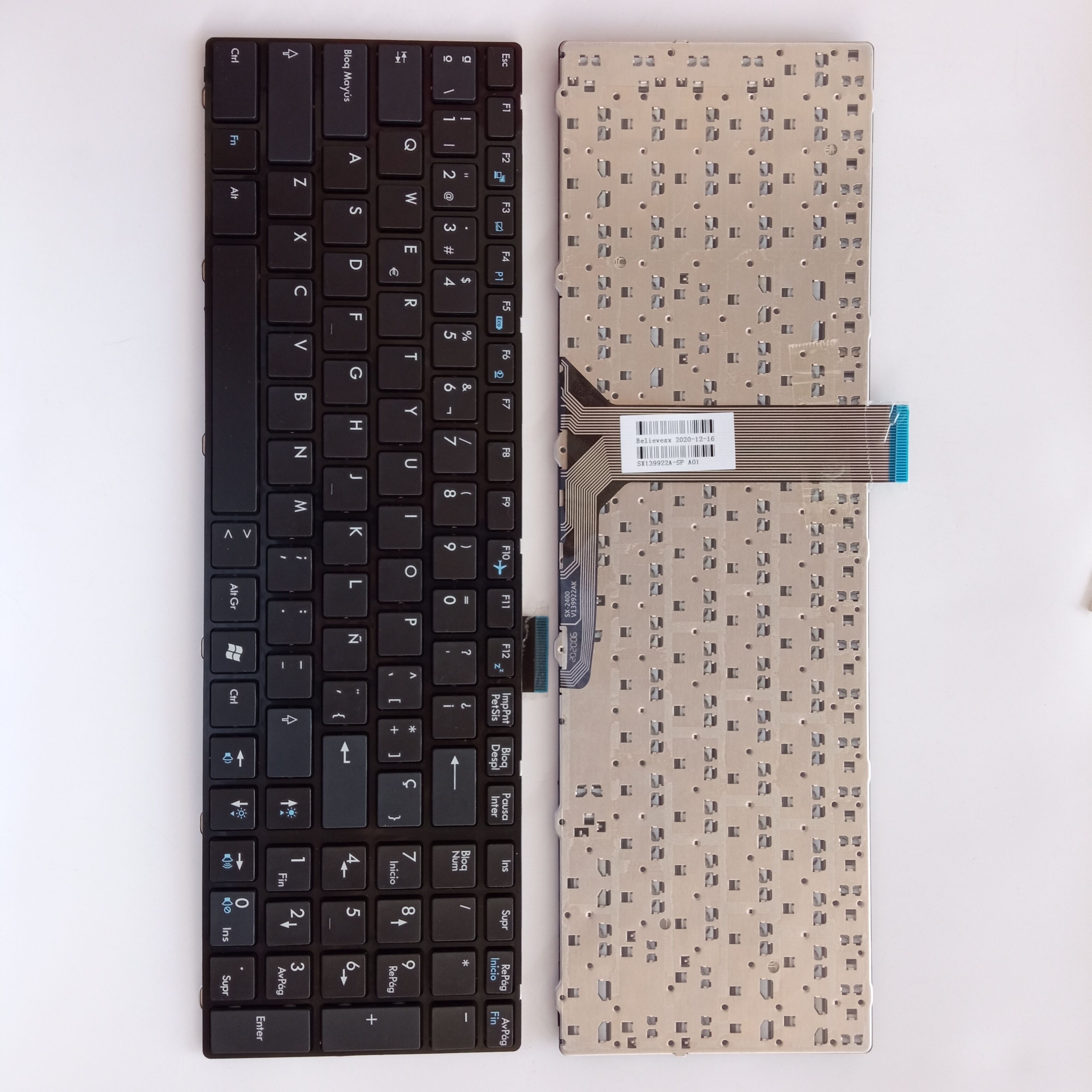 Picture of New Replacement Laptop Keyboard For MSI GE60 small carriage return BLACK FRAME BLACK (OEM) SP Layout